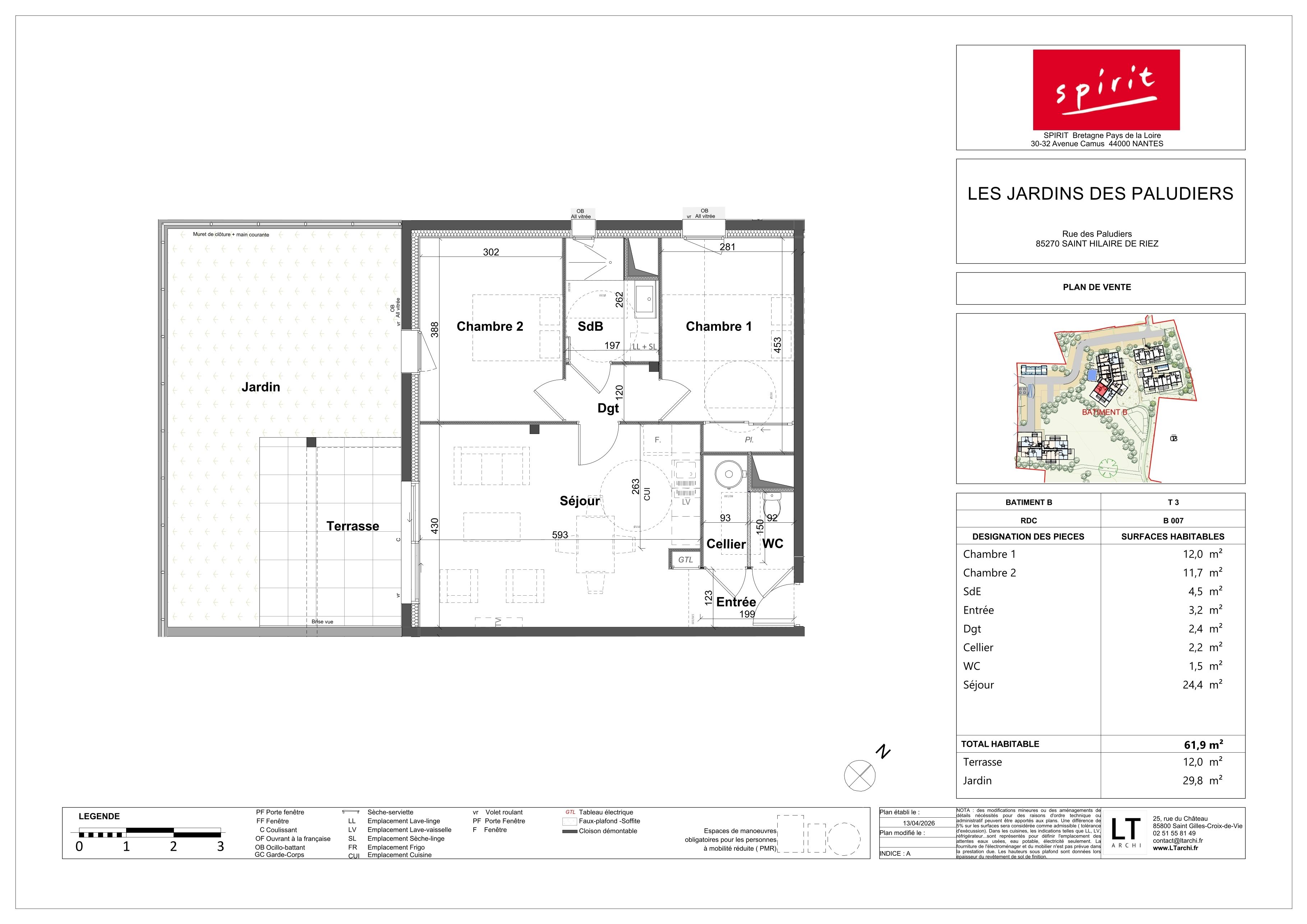 LES JARDINS DES PALUDIERS - T3