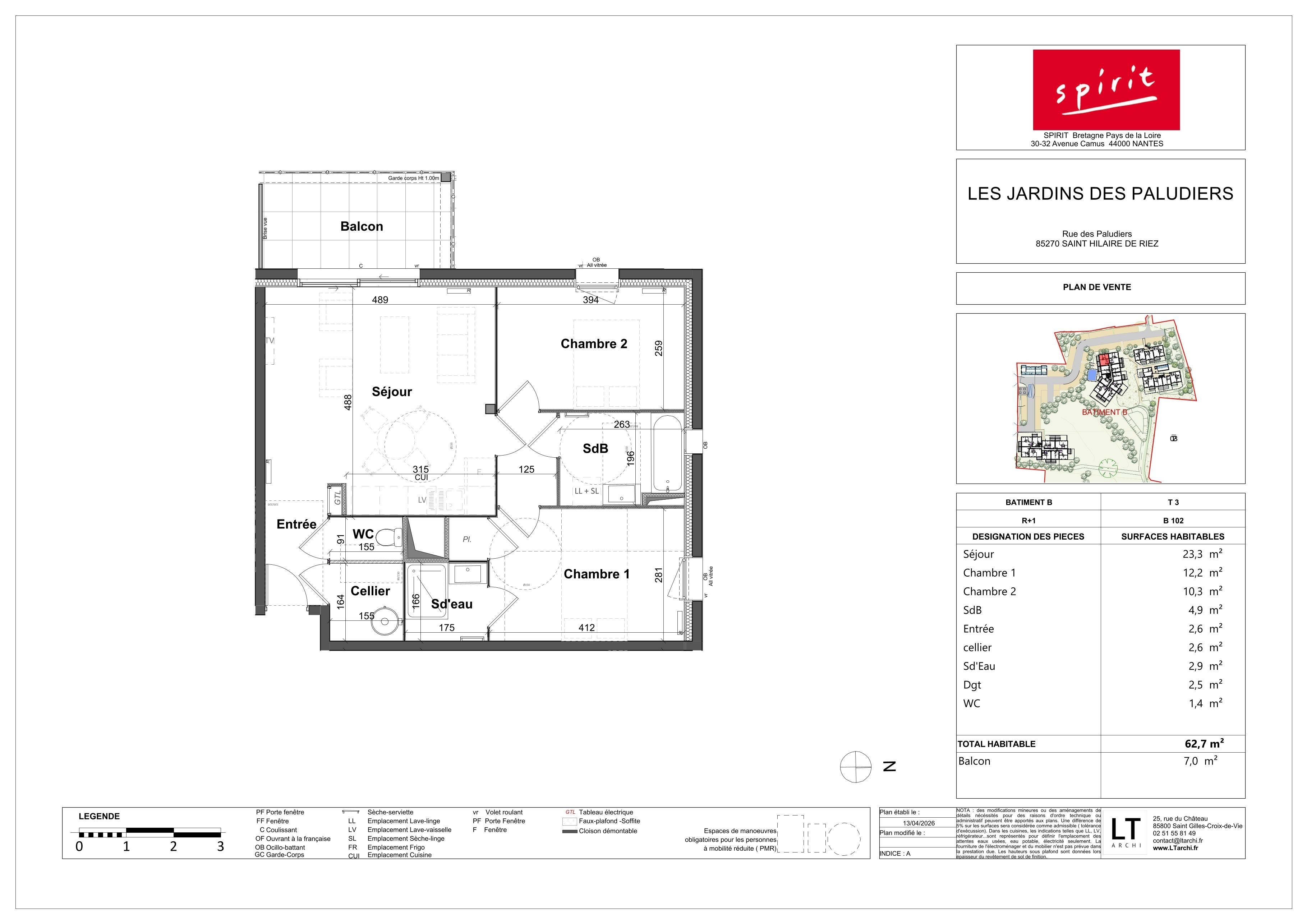 LES JARDINS DES PALUDIERS - T3