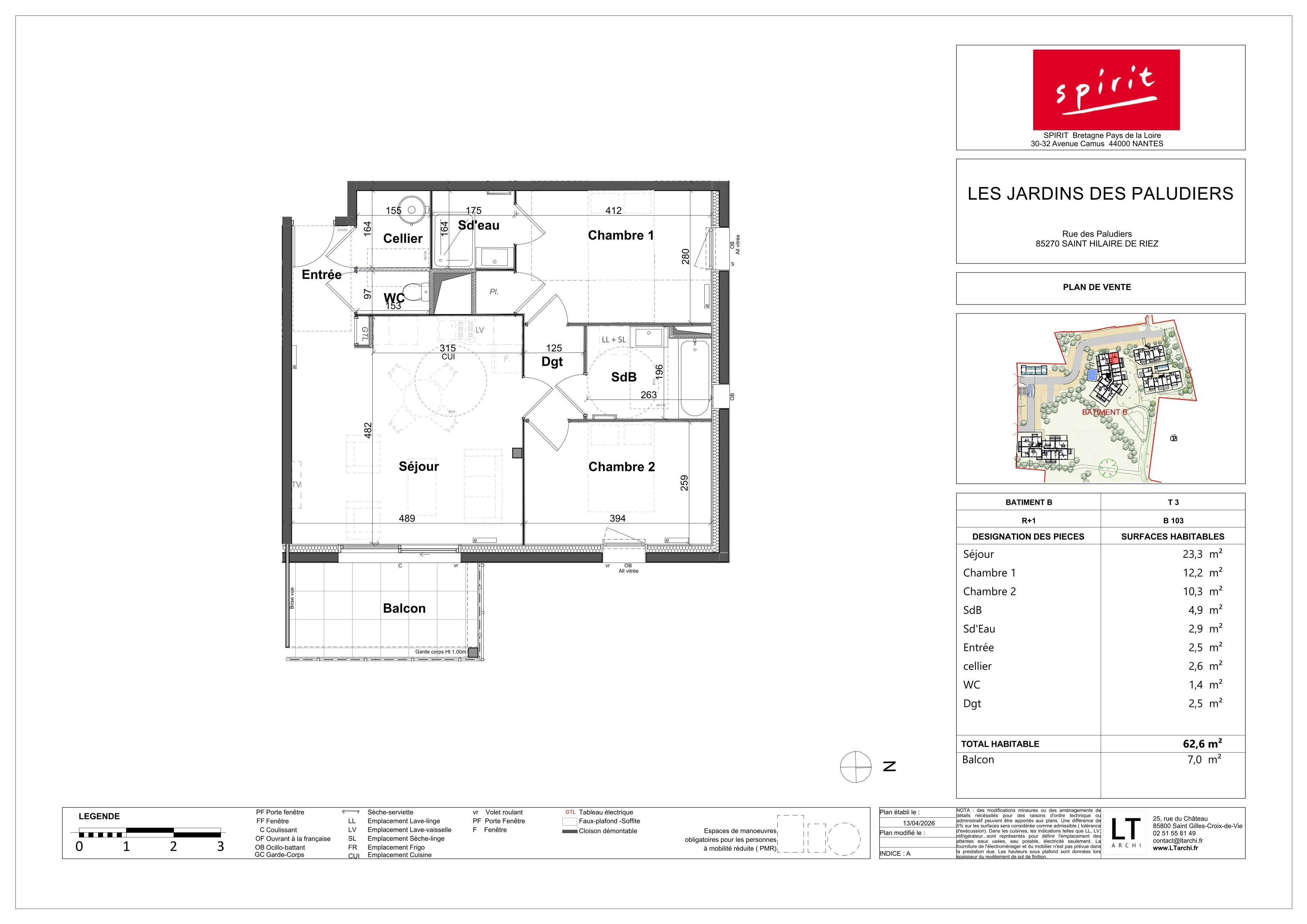 LES JARDINS DES PALUDIERS - T3