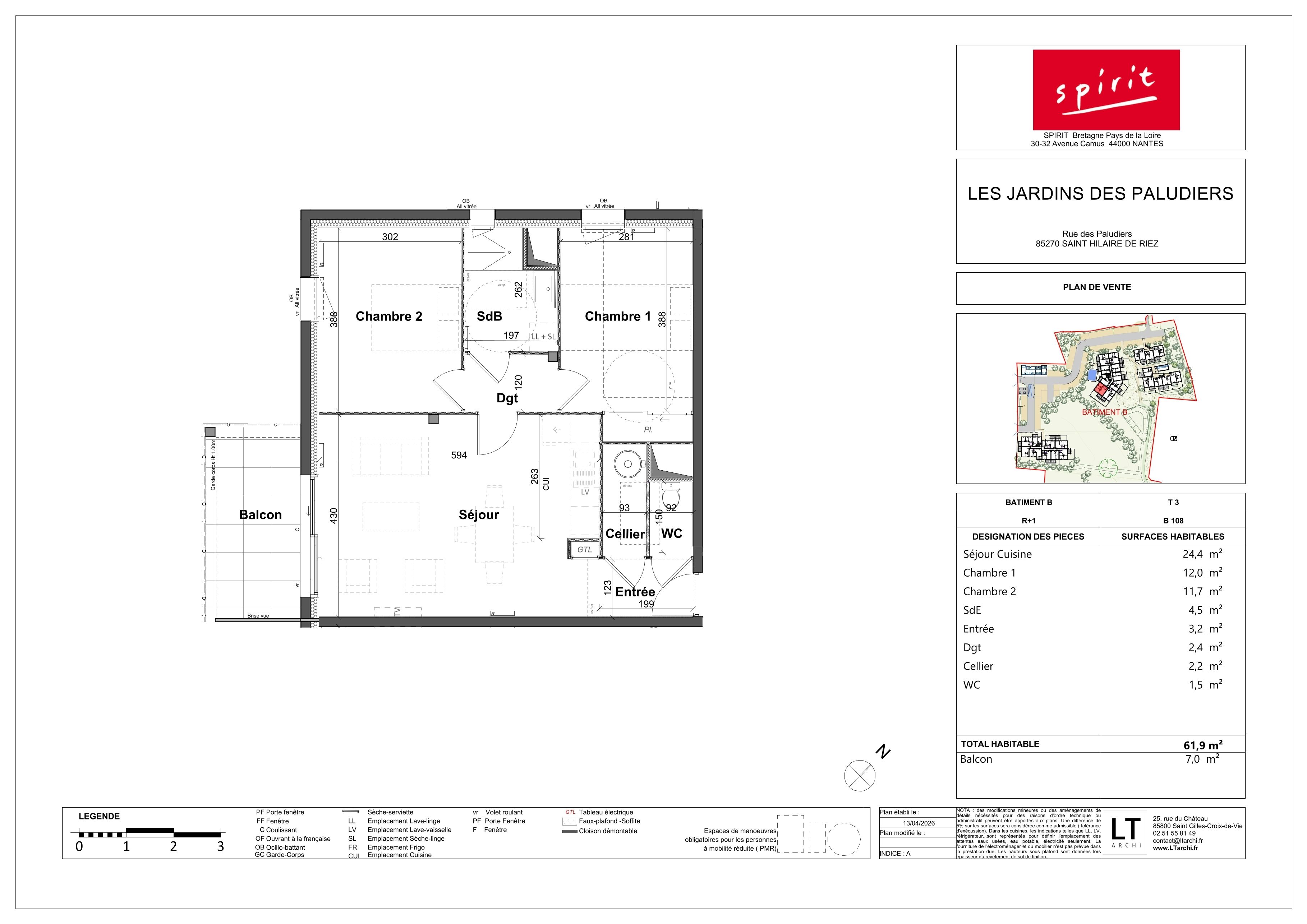 LES JARDINS DES PALUDIERS - T3