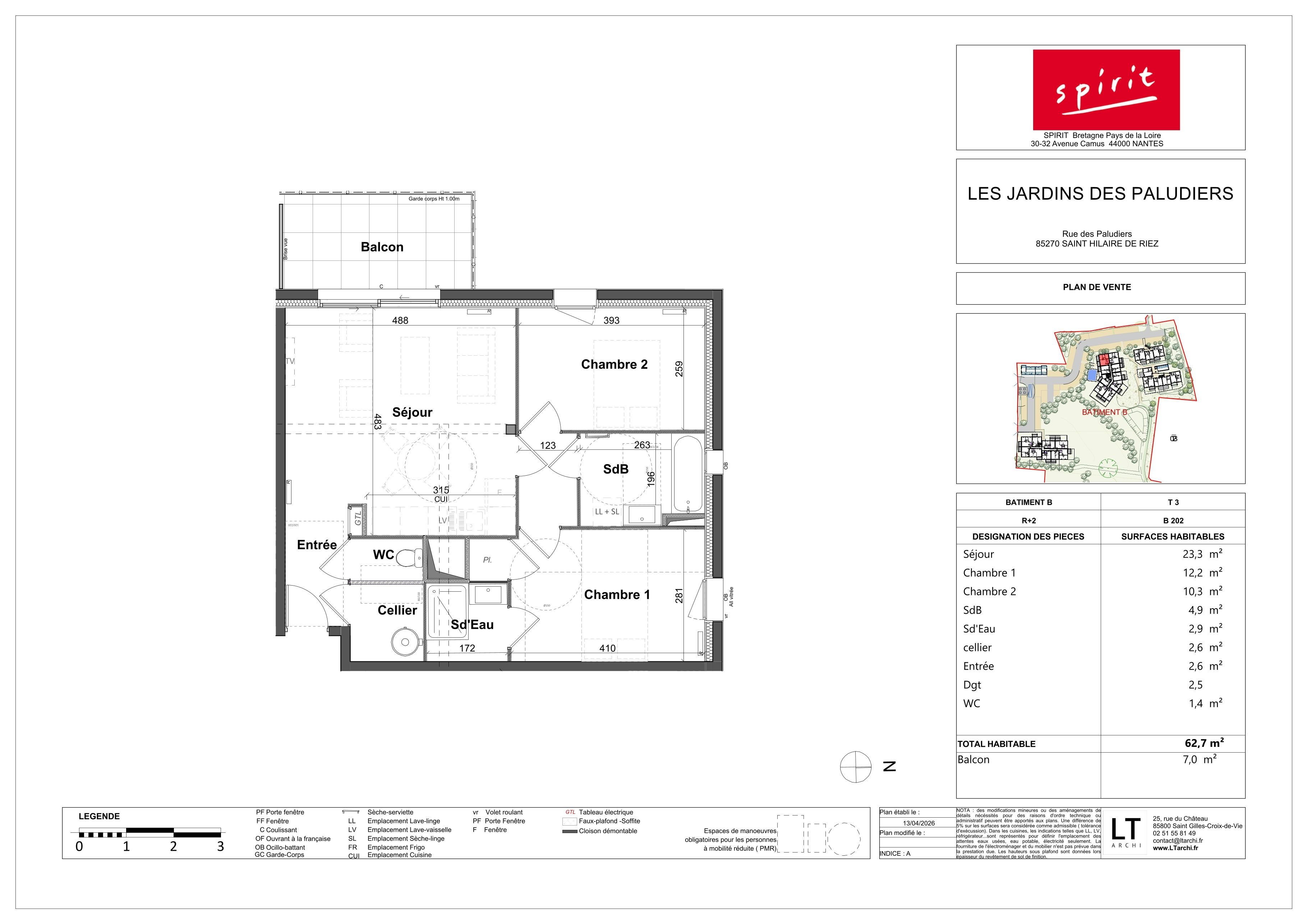 LES JARDINS DES PALUDIERS - T3