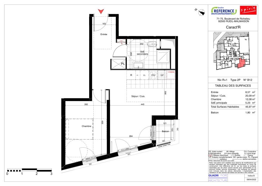 Plan du lot B12