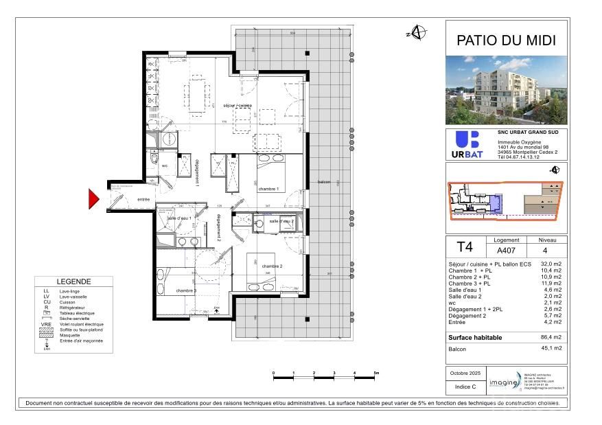 LE PATIO DU MIDI - T4