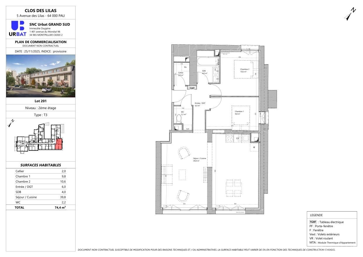LE CLOS DES LILAS - T3