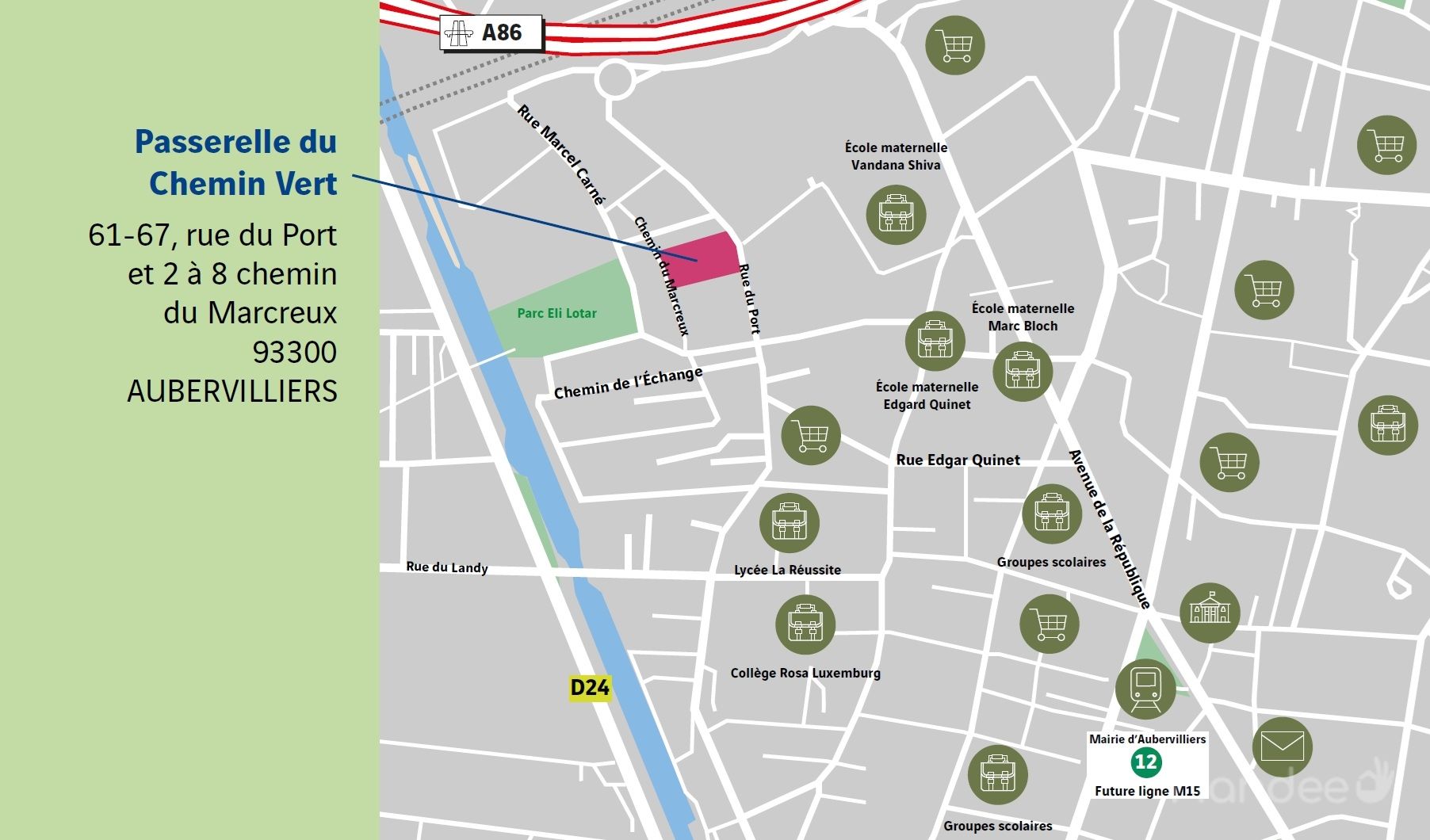 AUBERVILLIERS_PASSERELLE-CHEMIN-VERT_Plan-de-situation