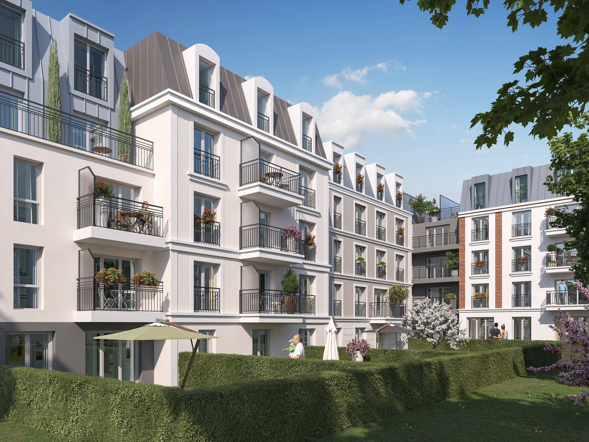 BEAUCHAMP_VILLA MANSART_Perspective jardin