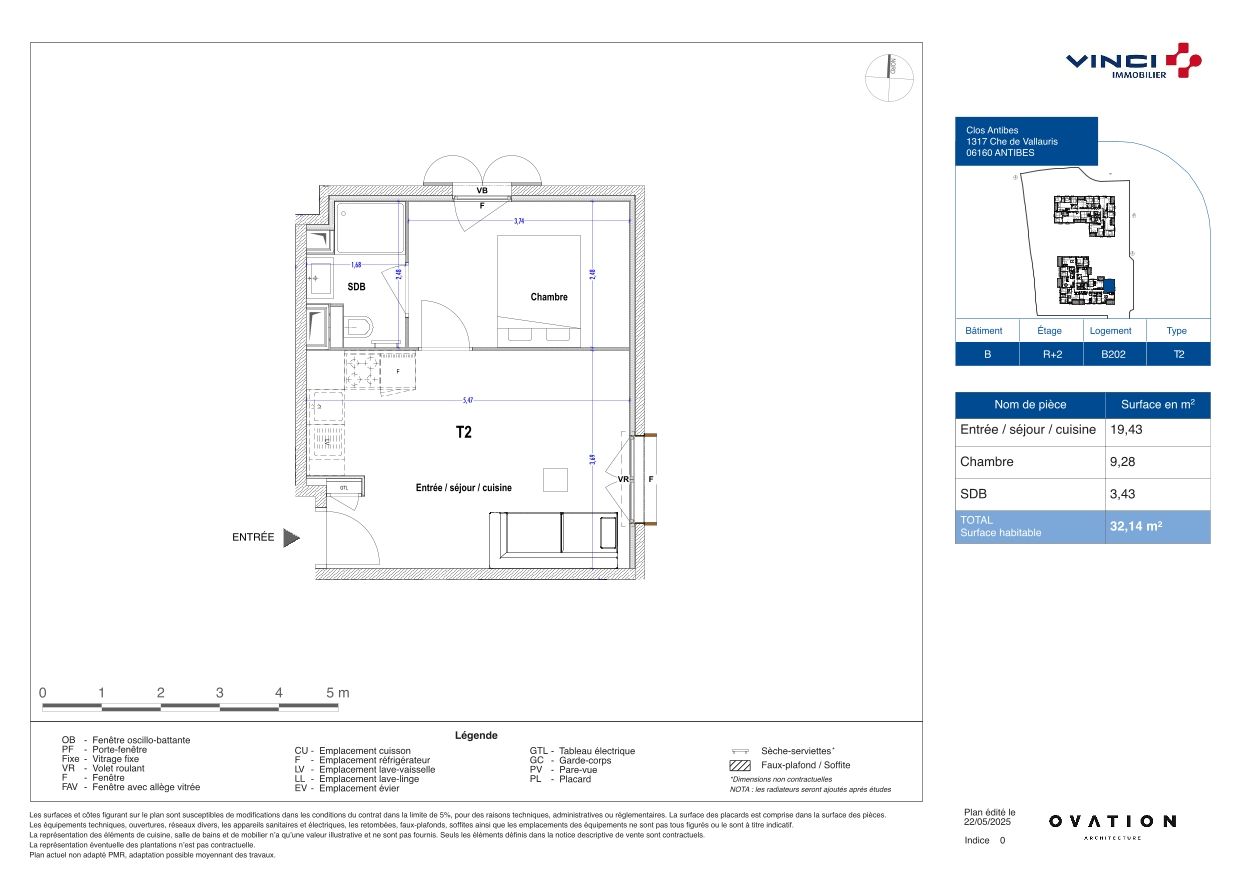 Plan du lot LB202