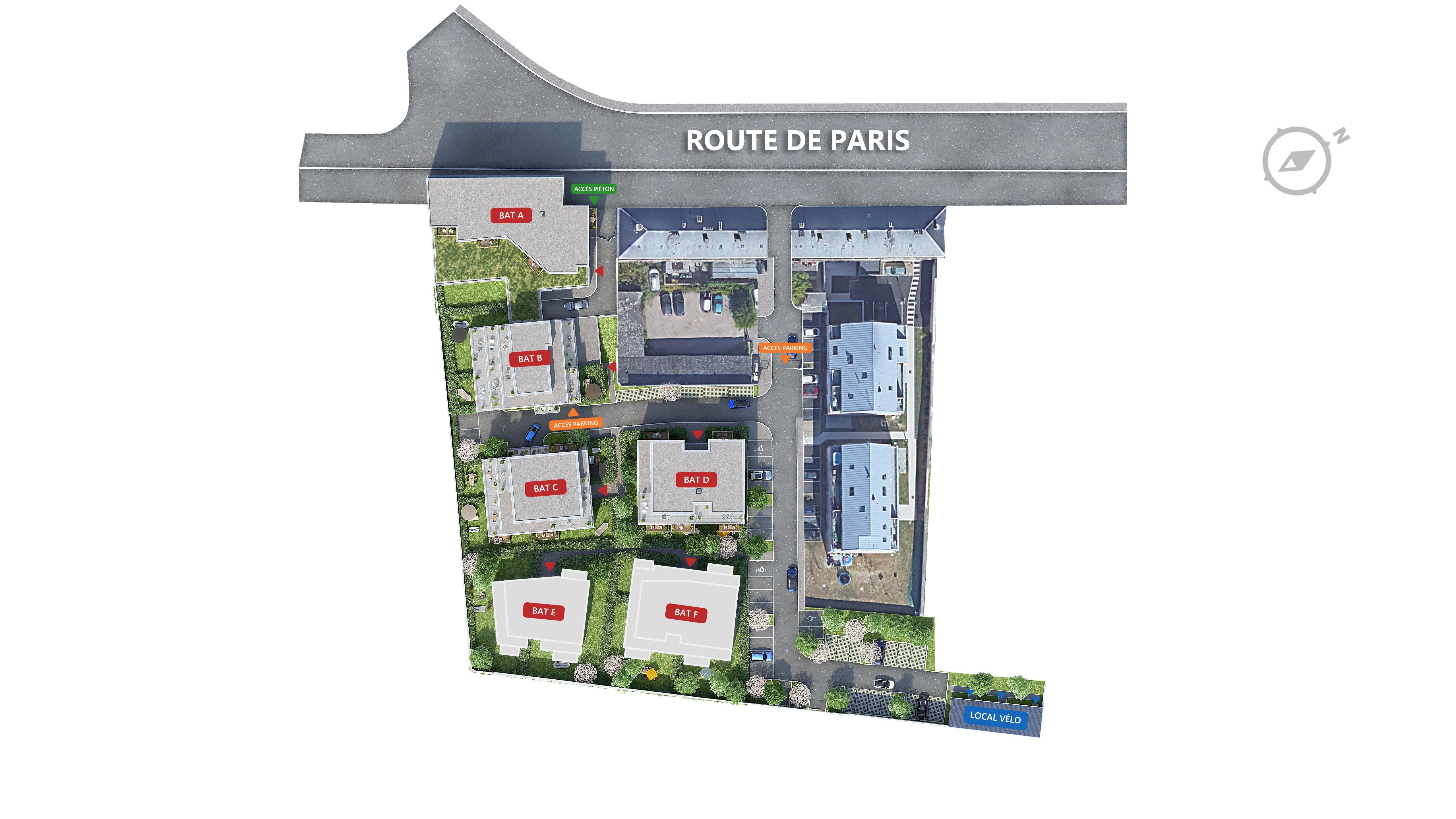 Vinci - Amiens - Rue de Paris - plan masse