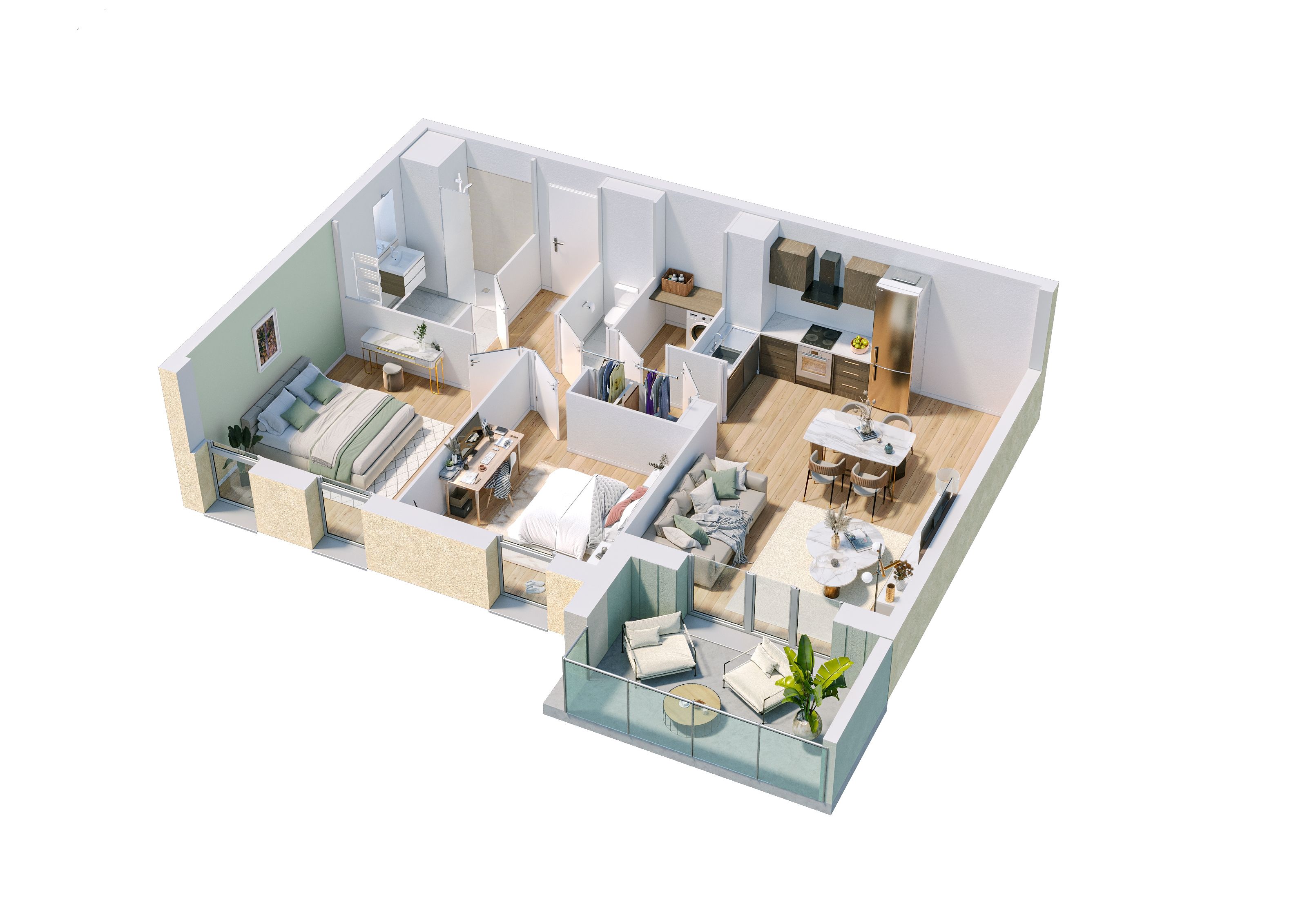 Vinci - Stella Plage - PV3D - Lot 104 - V04