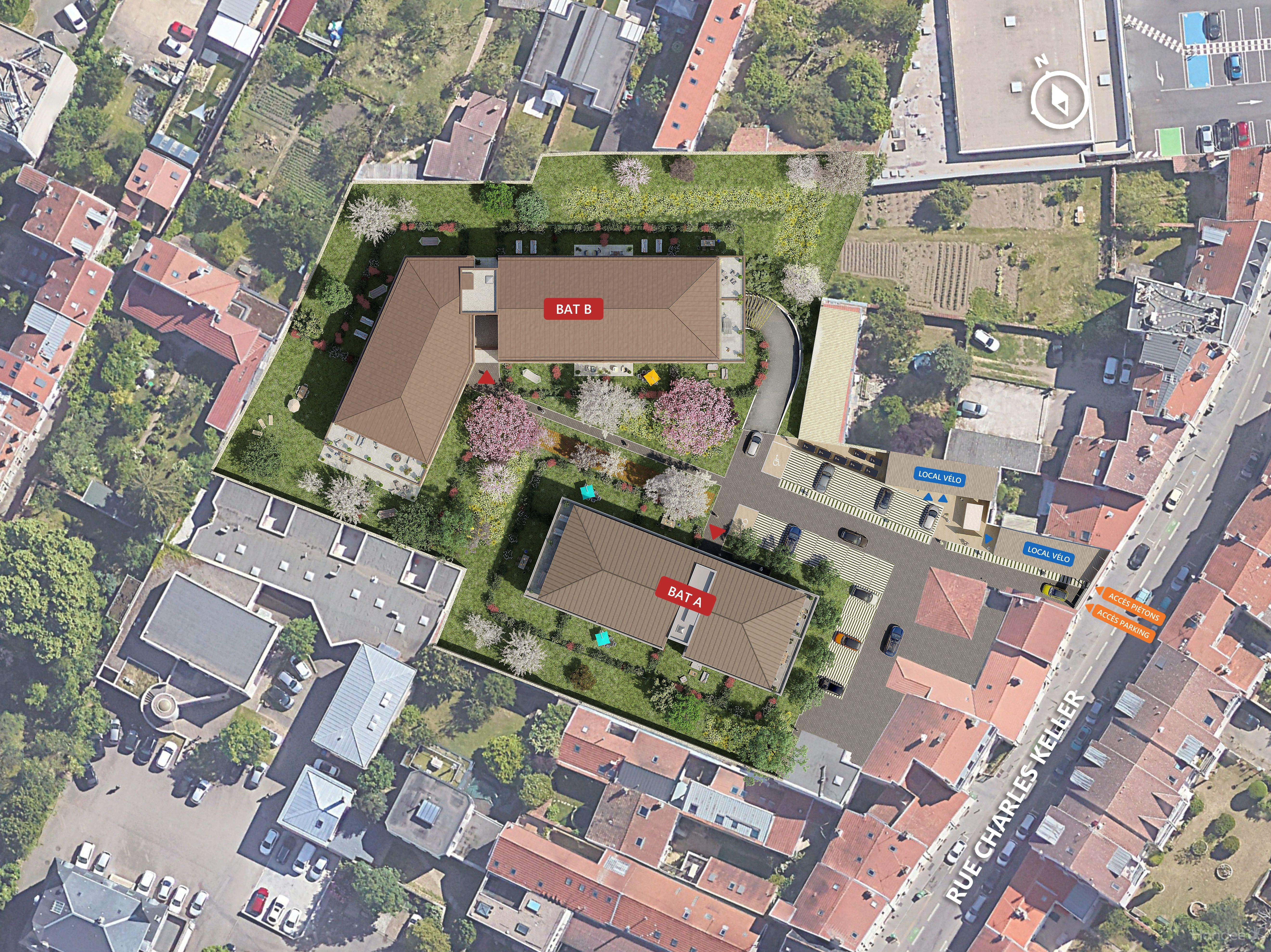 Vinci - Nancy Keller - Plan masse