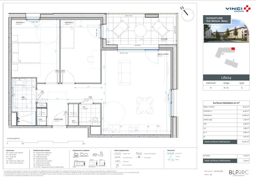 SIGNATURE - TROIS MAISONS - T3