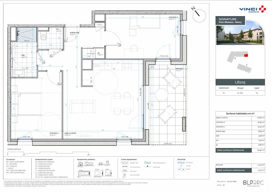 SIGNATURE - TROIS MAISONS - T3
