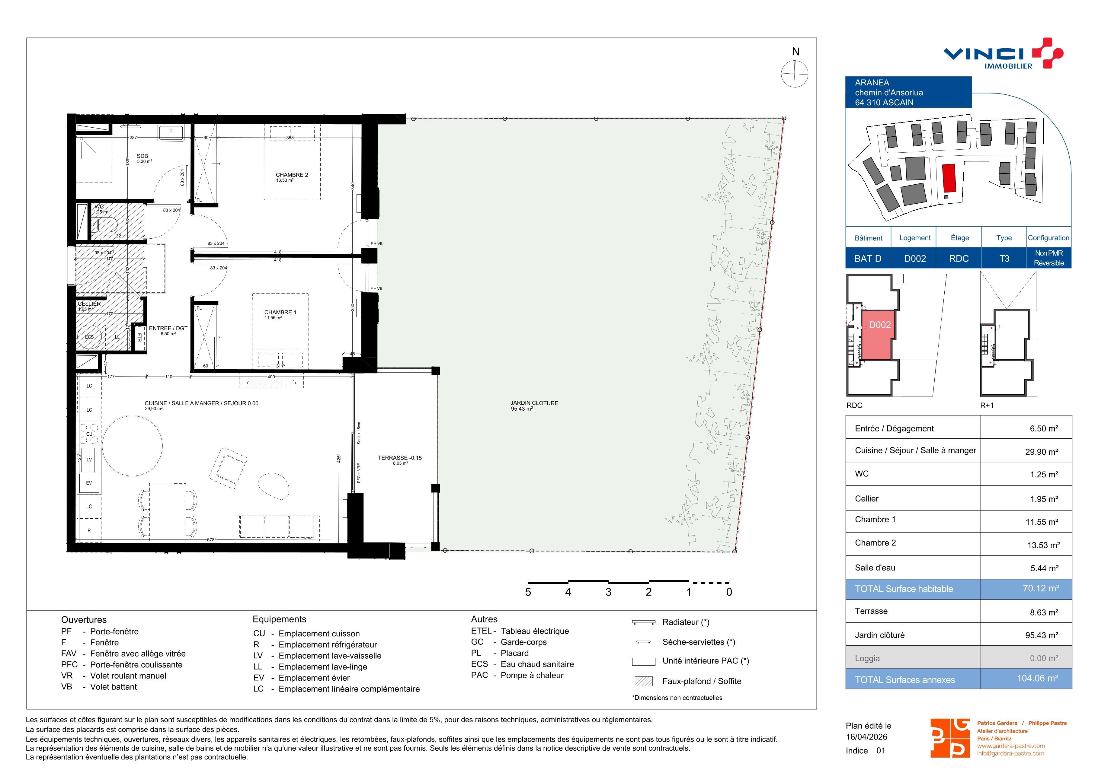 Plan du lot D002