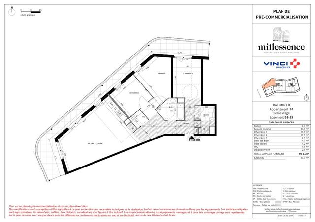 Plan lokalu B1-55