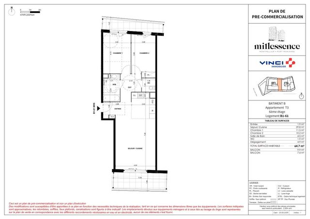 Plan lokalu B1-61