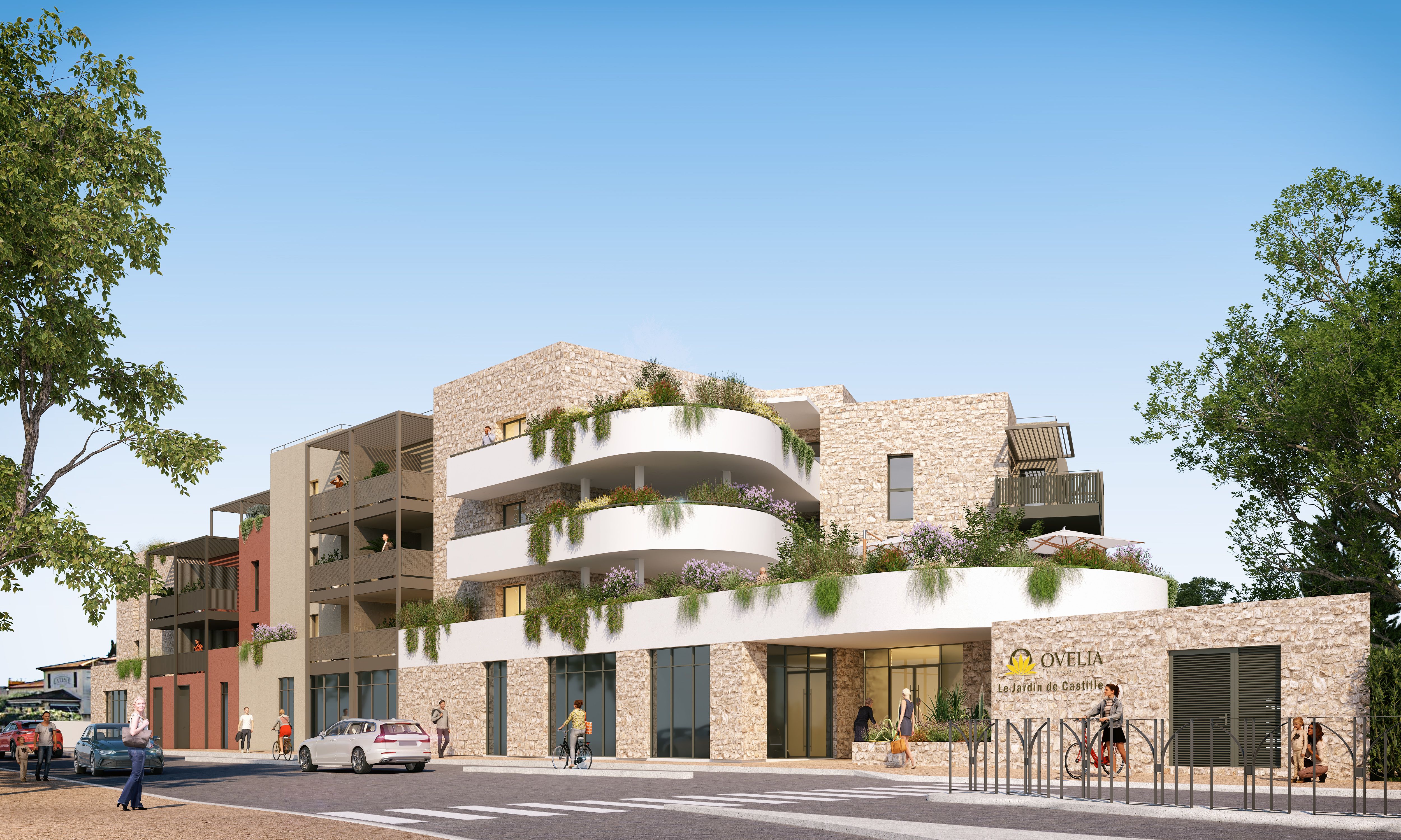 Le jardin de Castille_rue_@Serrado Architecture