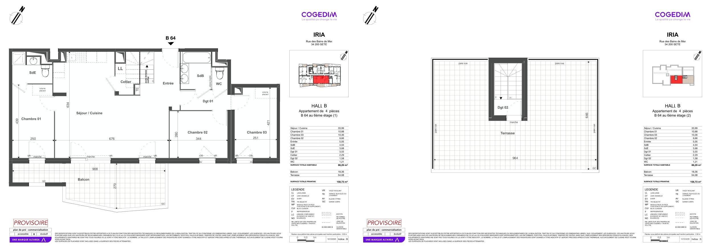 Plan du lot B64